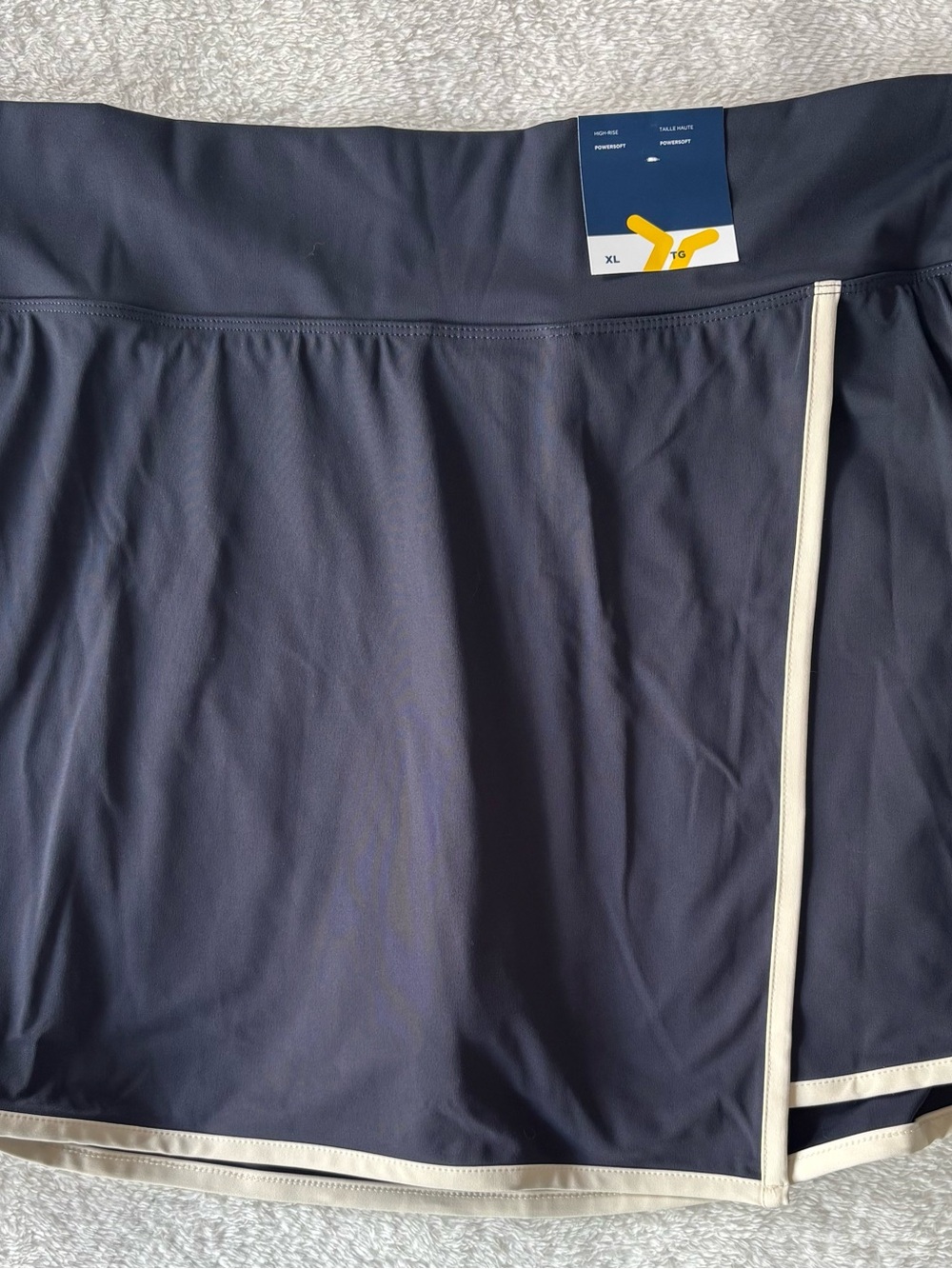 Old Navy, Navy Skort with Cream Trim